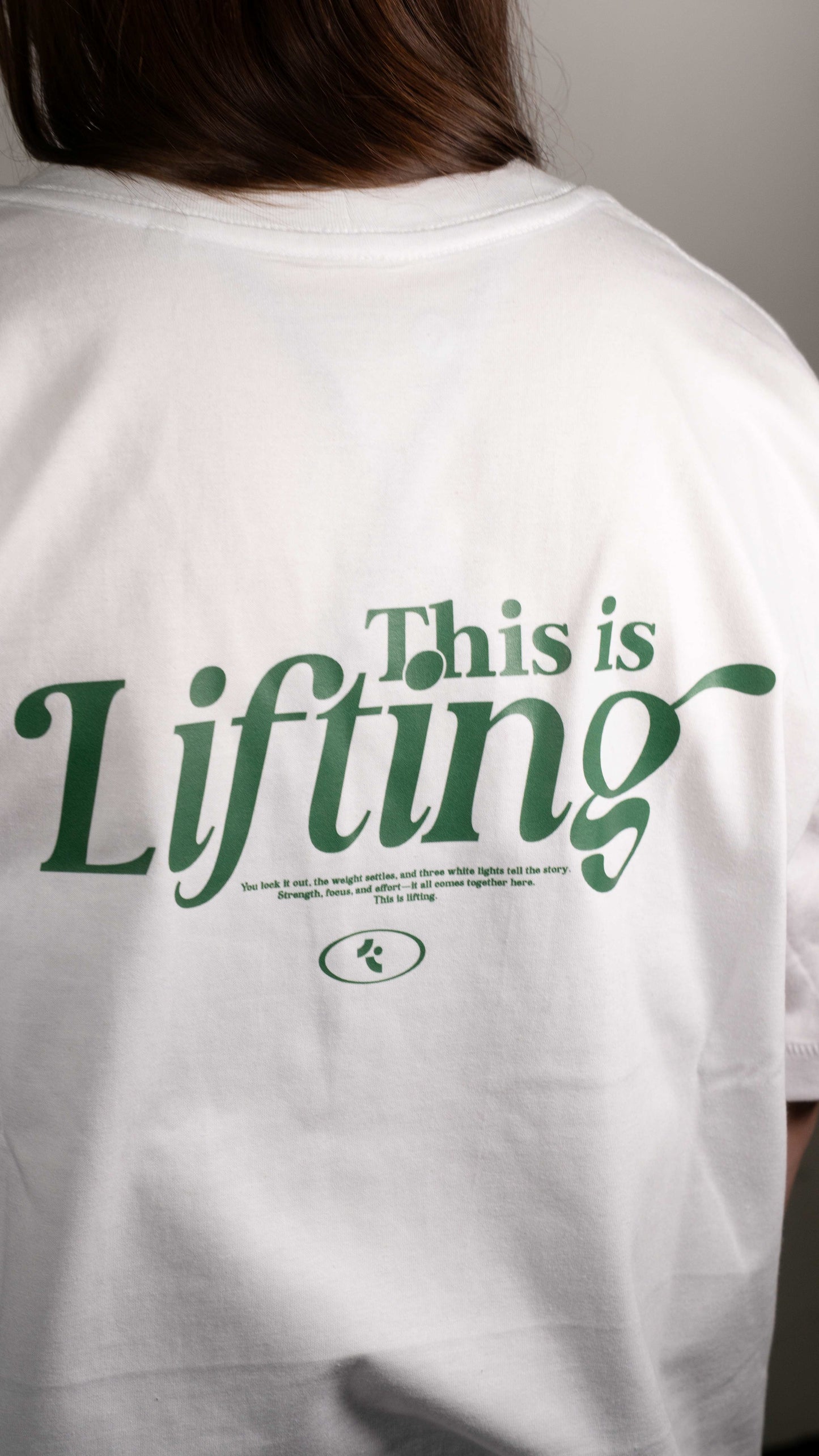 this is lifting shirt - white/green