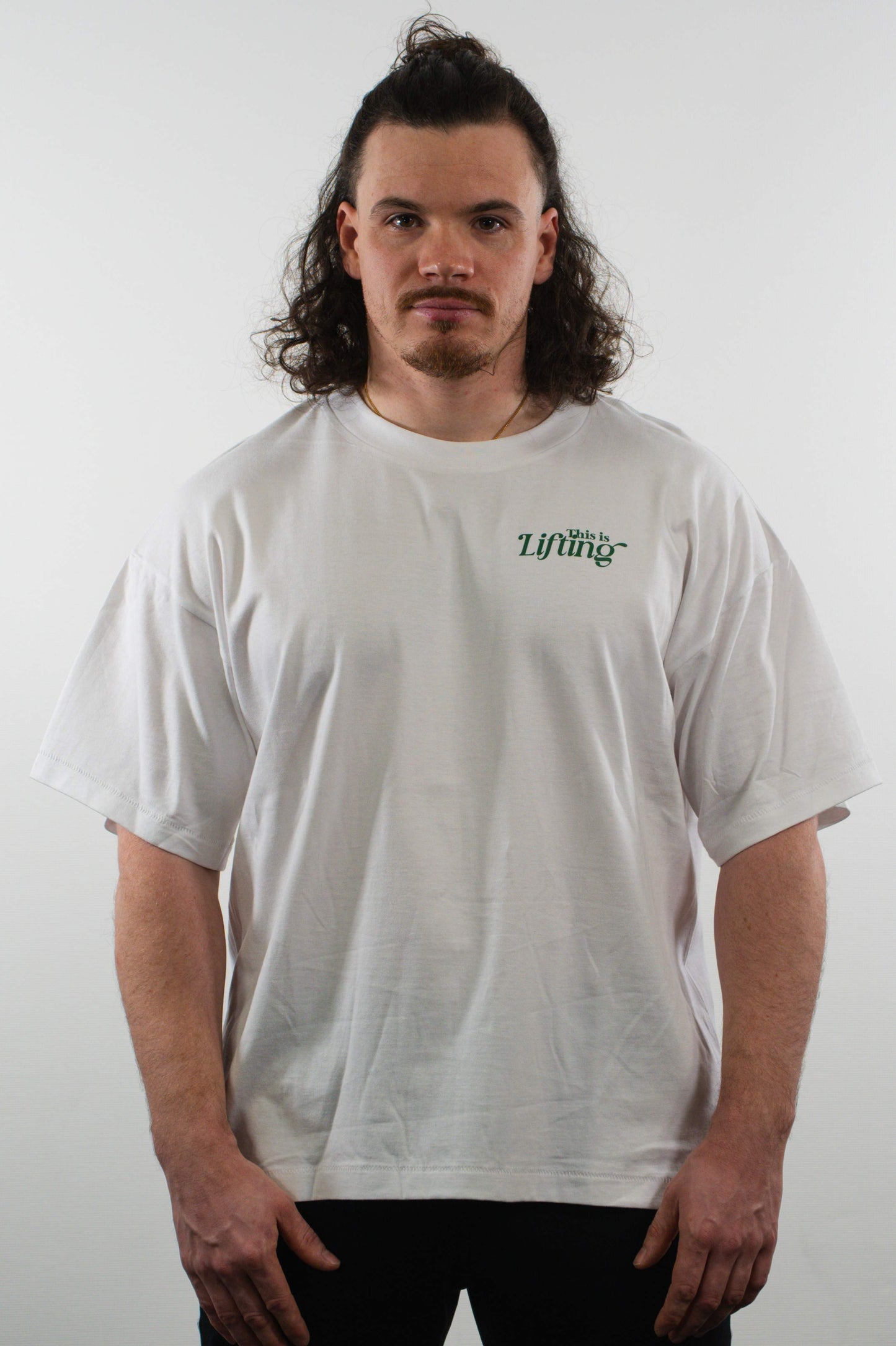 this is lifting shirt - white/green