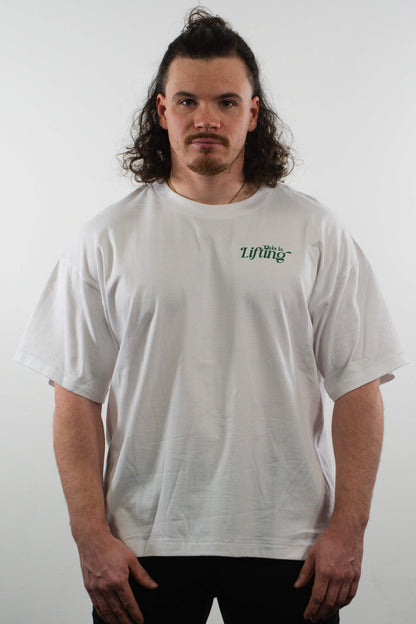 this is lifting shirt - white/green