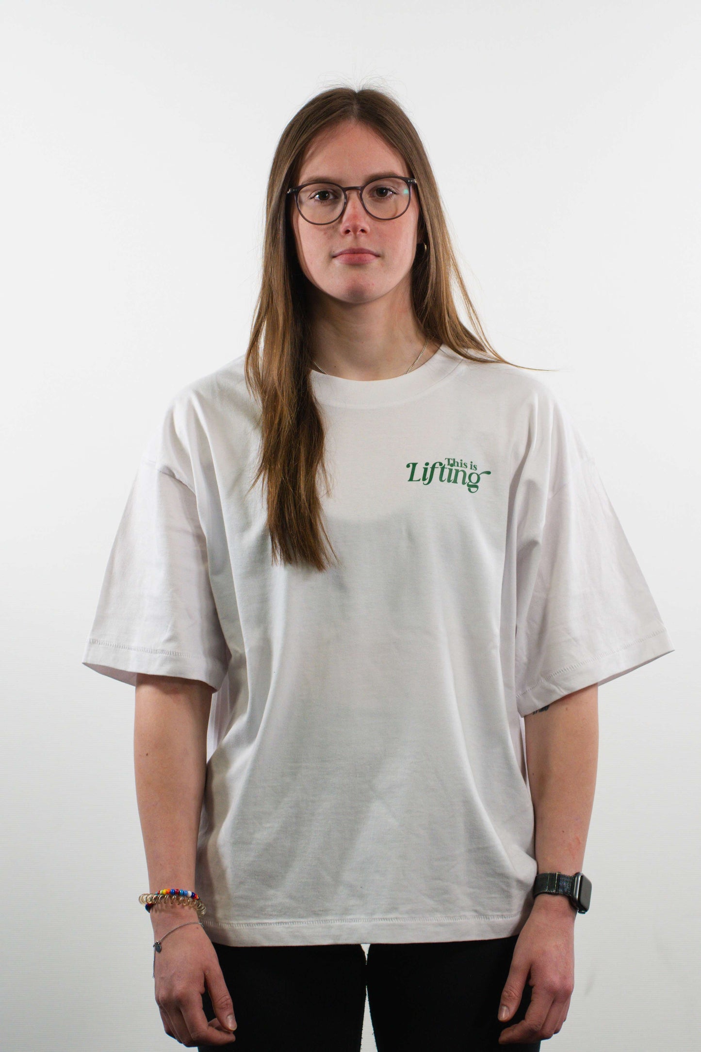 this is lifting shirt - white/green