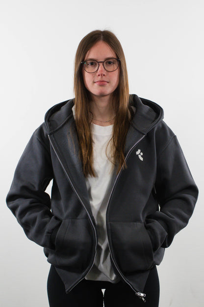 this is lifting zip - dark grey