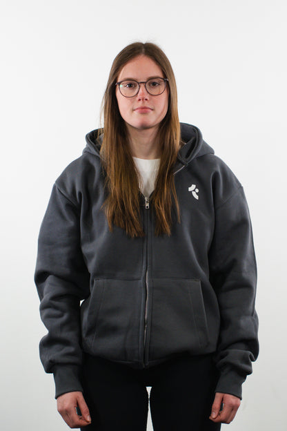 this is lifting zip - dark grey