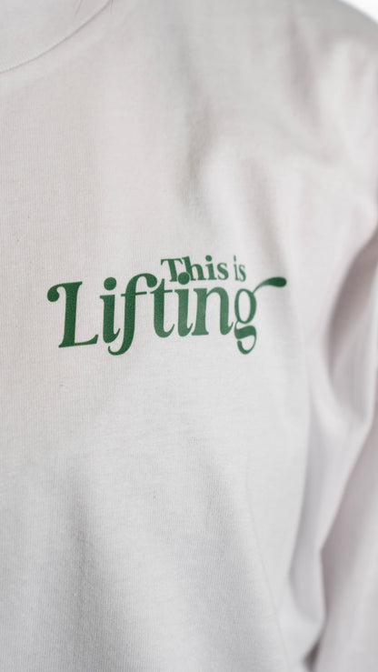 this is lifting shirt - white/green